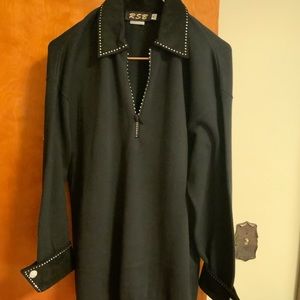 Women’s sweater with sequin trim